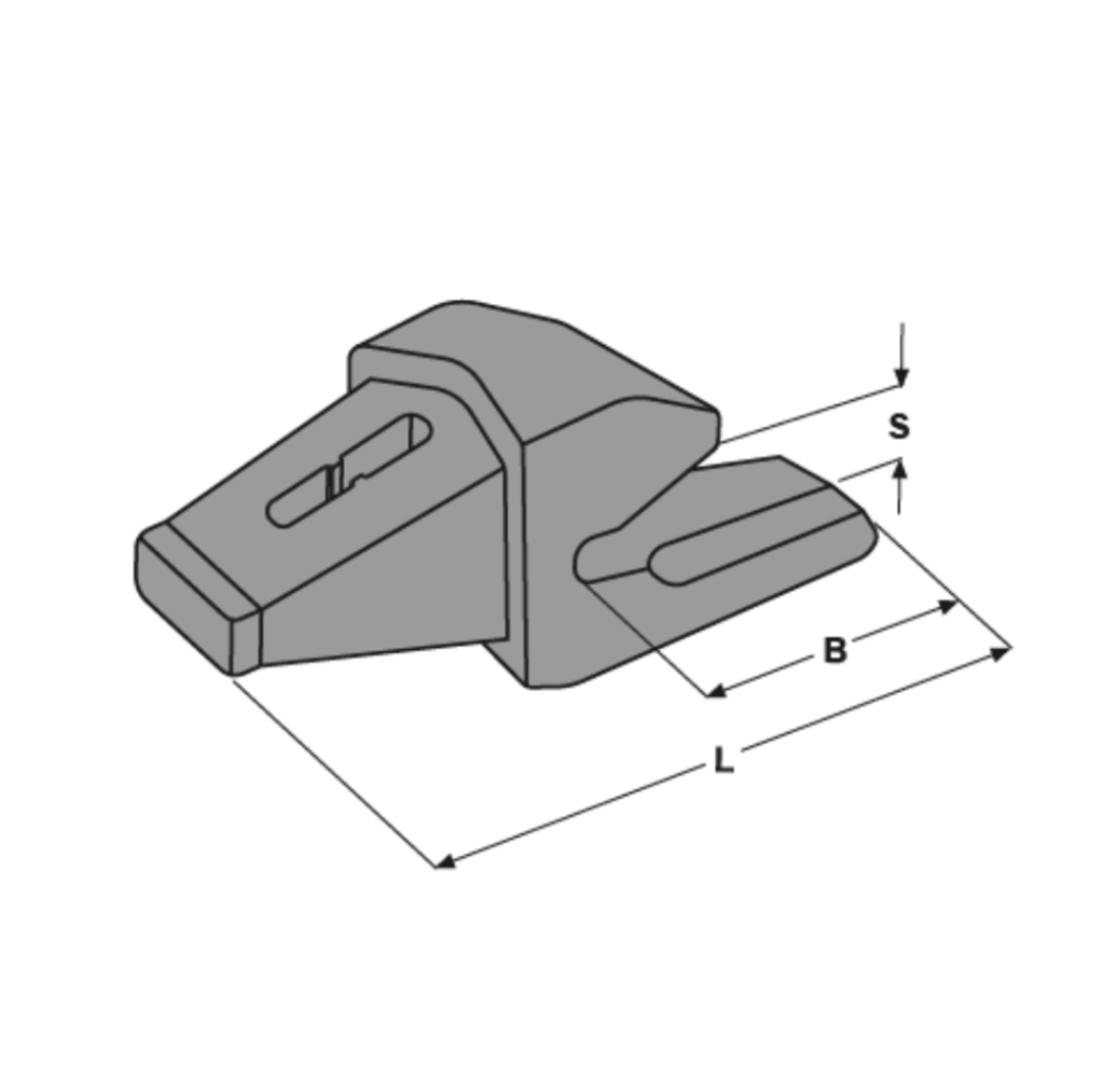 Immagine di PORTAPUNTA E 446 (855-25) L=215 B=131 S=28
