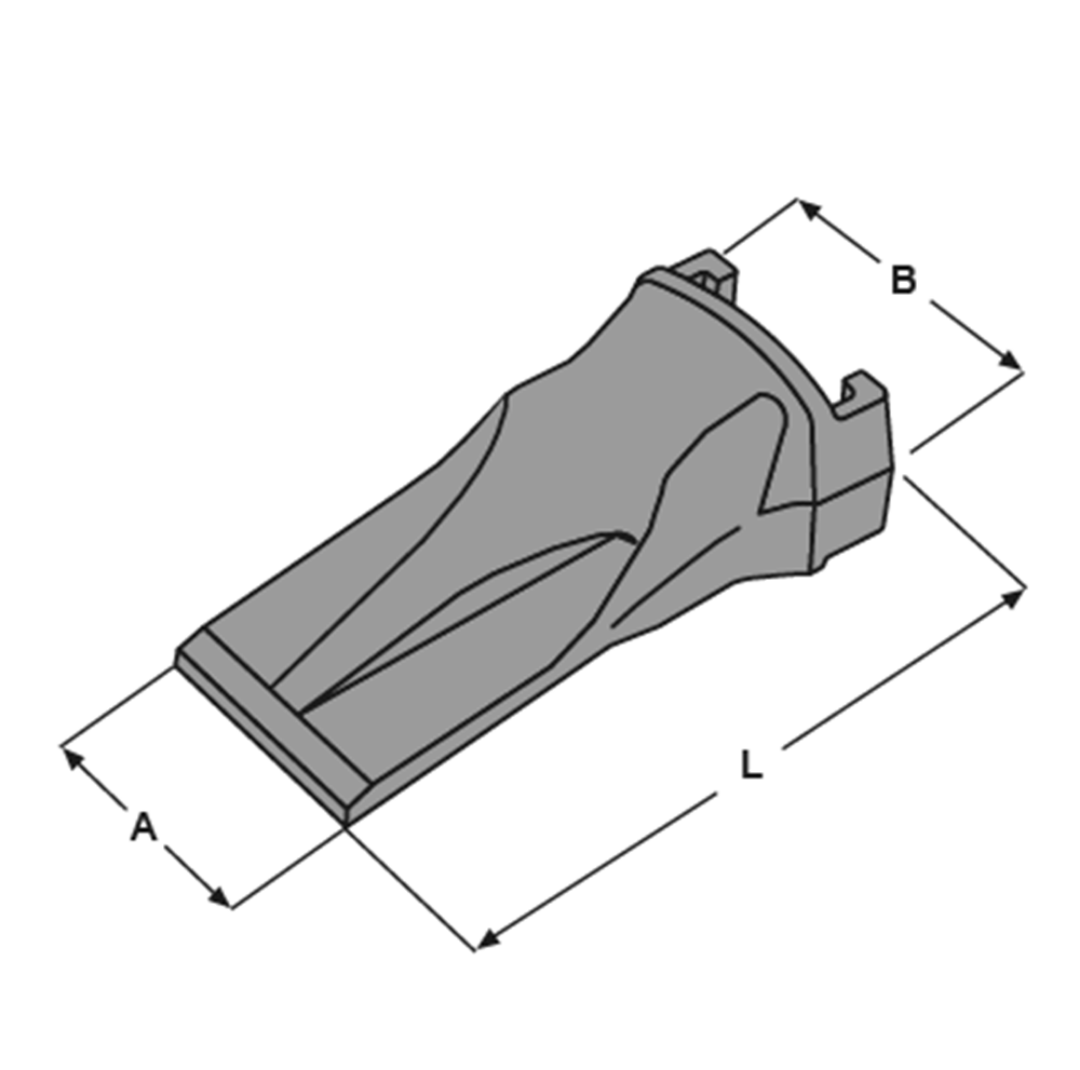 Immagine di PUNTA TIPO ESCO E 470 L=190 A=75 B=89 K=60