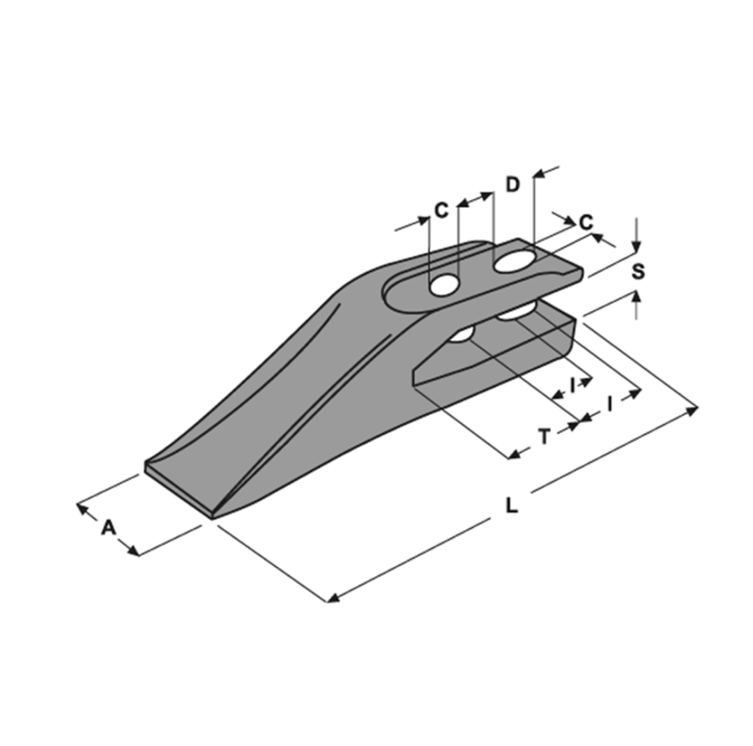 Immagine di DENTE A FORCELLA E 11.4 I=40-45 T=37 S=17 C=F1=13 D=F2=18 (E 600)