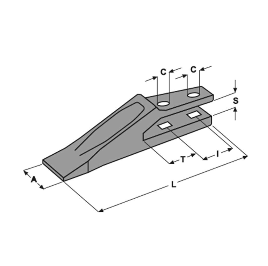 Immagine di DENTE A FORCELLA E23 (846602M1 - 1462200M1) I=51 S=29 C=F=17.5