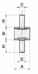 Immagine di ANTIVIBRANTE CILINDRICO D=60MM H=40MM M+M M12