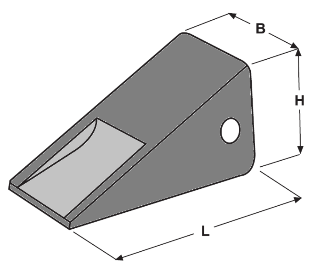 Immagine di PUNTA E 356 (9W8452 - 1U3452) C L=272 B=120 H=133 K=98