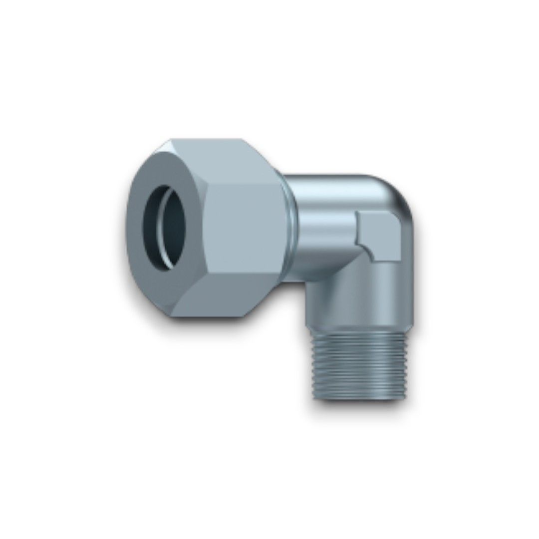 Immagine di NIPLES 90° M. 1/4" GAS NPTF + M.8L