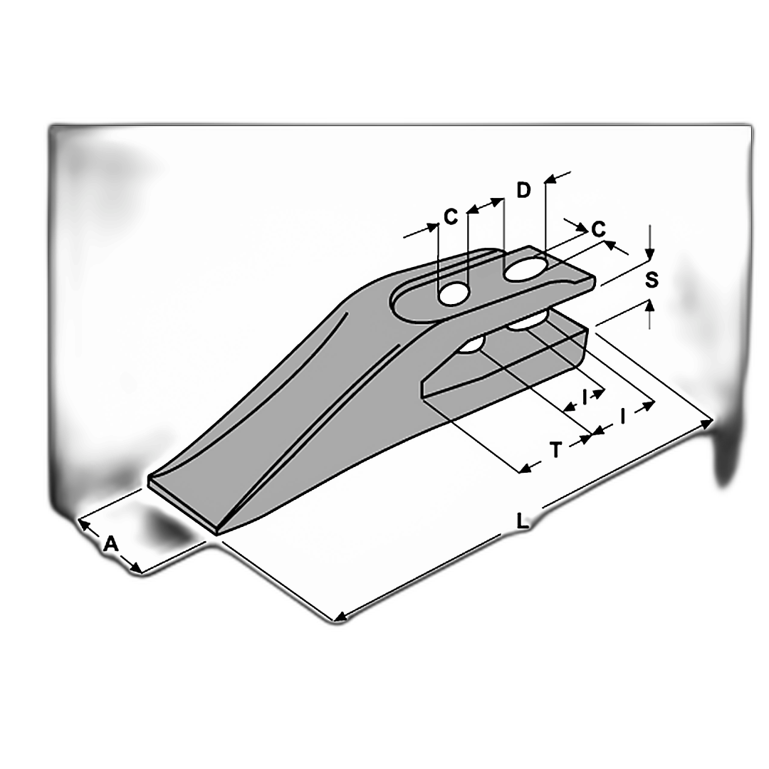 Immagine di DENTE A FORCELLA E 11.7 I=55 T=21 S=13 C=F=13 (E 600)