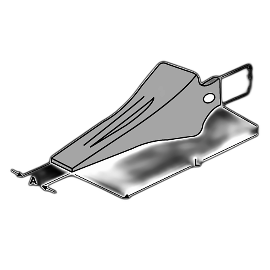 Immagine di PUNTA E 456 (25 R-12) L=310 A=52 H=48