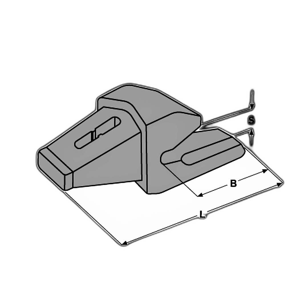 Immagine di PORTAPUNTA E 446 (855-25) L=215 B=131 S=28