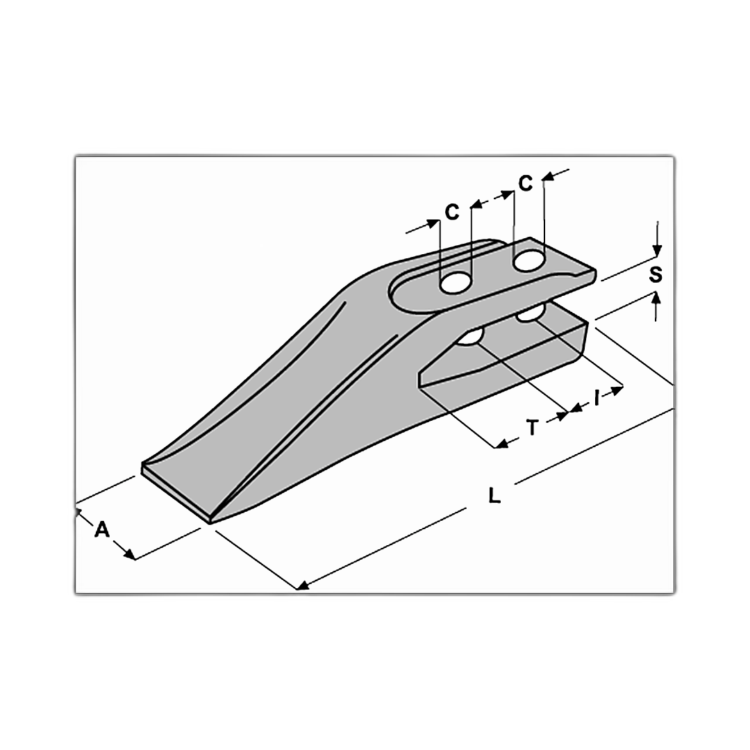 Immagine di DENTE A FORCELLA E 40  L=300 A=66 T=75 I=70 S=27 C=17