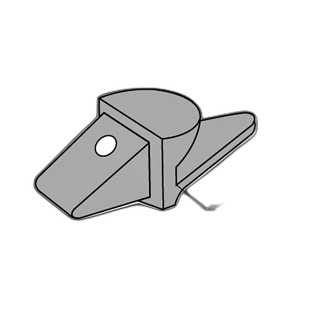Immagine di DENTE A FORCELLA E 500 L=141 B=86 H=18