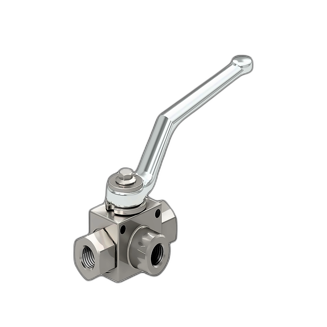 Immagine di RUBINETTO 3 VIE 1/2 ACCIAIO PN 350